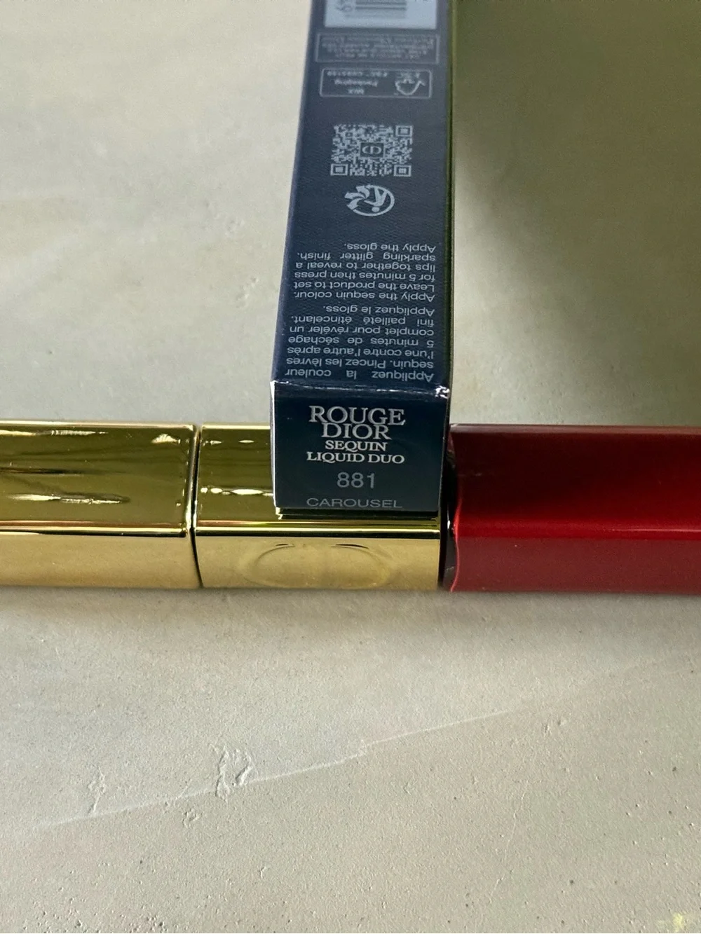 Dior Rouge Dior Liquid Sequin Lipstick Duo - 881 Carousel